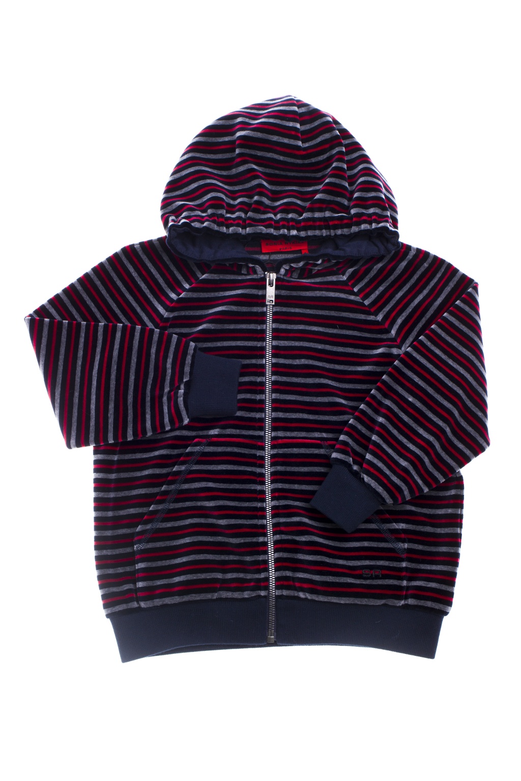 Navy blue Hooded Striped Sweatshirt Sonia Rykiel Kids - Vitkac France